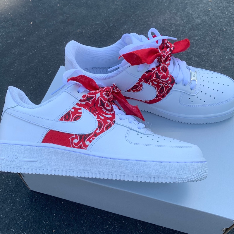 customized air force 1 red
