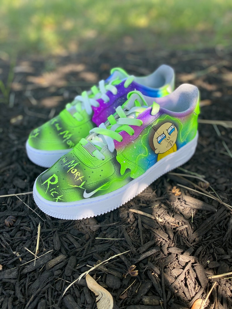 rick and morty air force 1's
