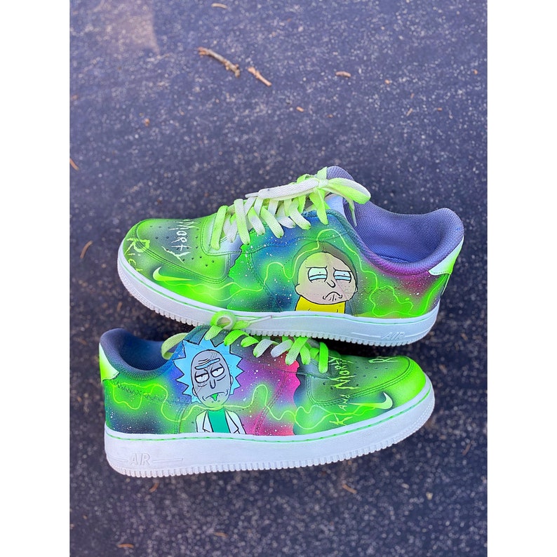 rick and morty air force 1's