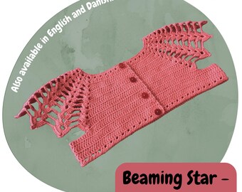 Vestido infantil Beaming Star ADICIONAR padrão pdf | Sueco | tamanhos 1-7 anos | crochê costura upcycling