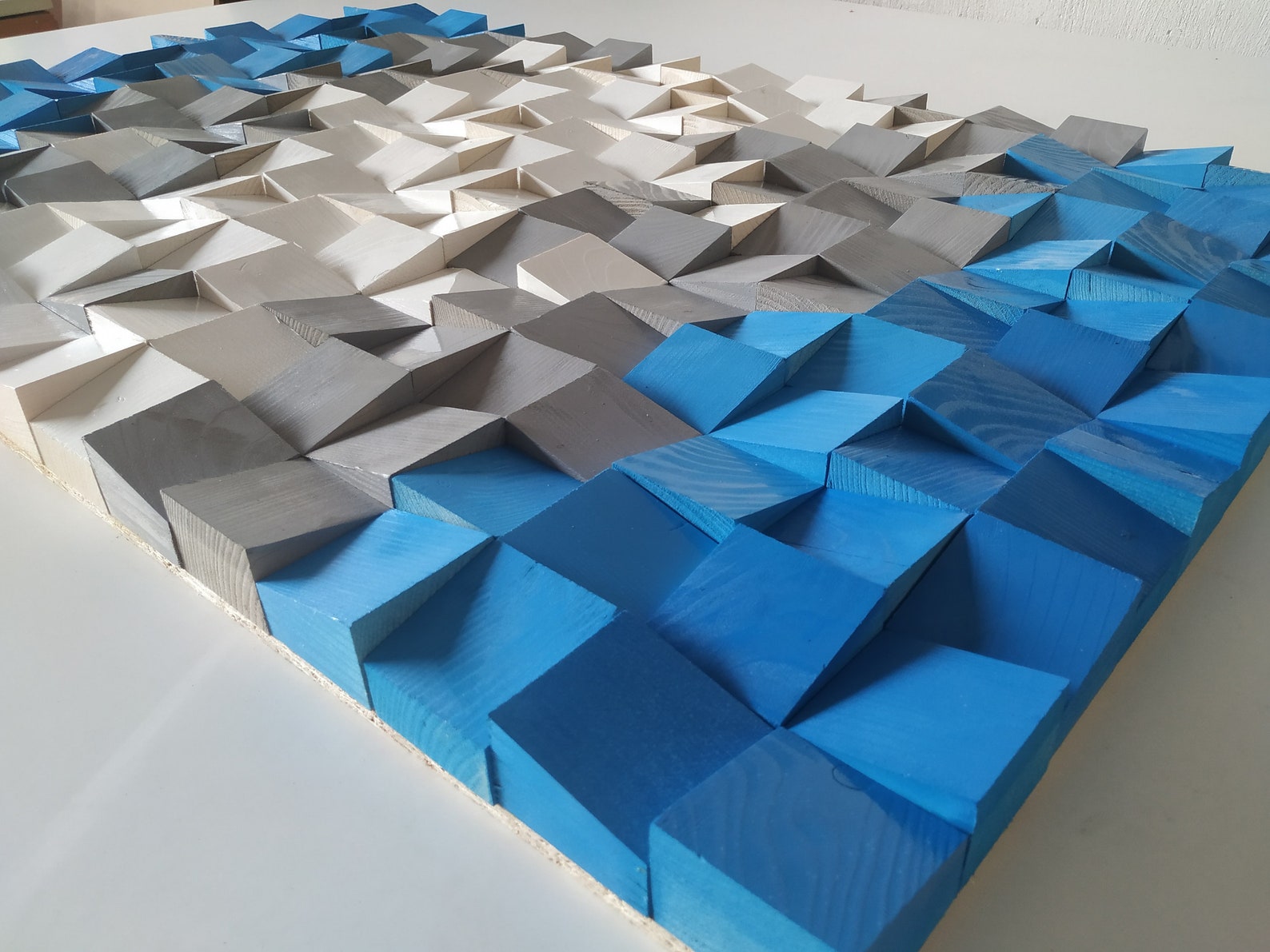 Modern Wood Wall Art , Sound Diffuser Panel - Etsy