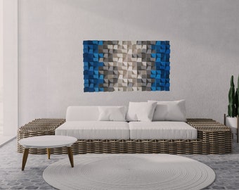 Modern Wood wall Art , pannello diffusore audio