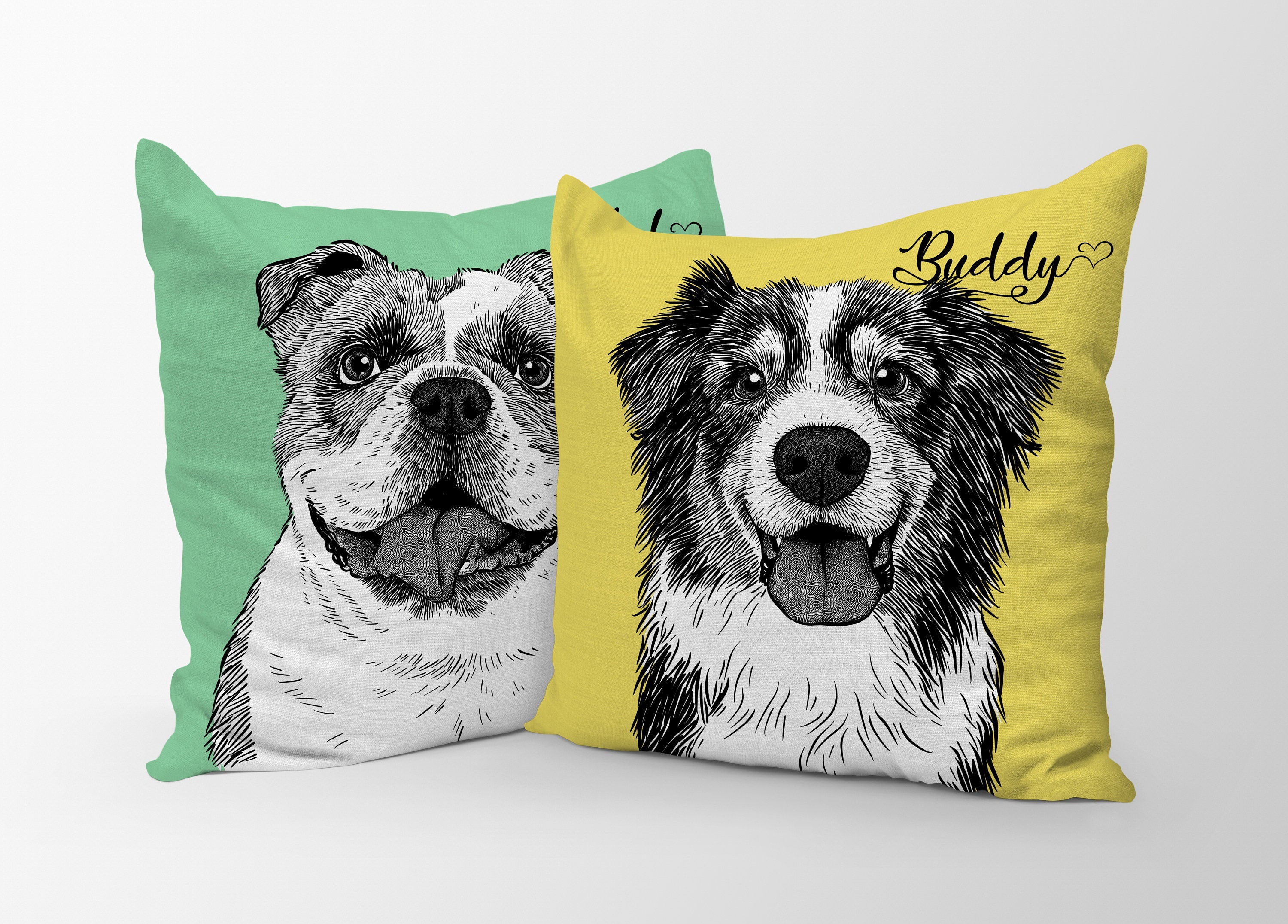 Custom Dog Pillow Dog Lover Gift Pet Pillow Pet Loss Gift Etsy