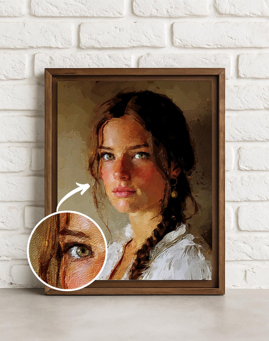 Custom Painting From Photo on Canvas, Commission Portrait Digital Oil ...