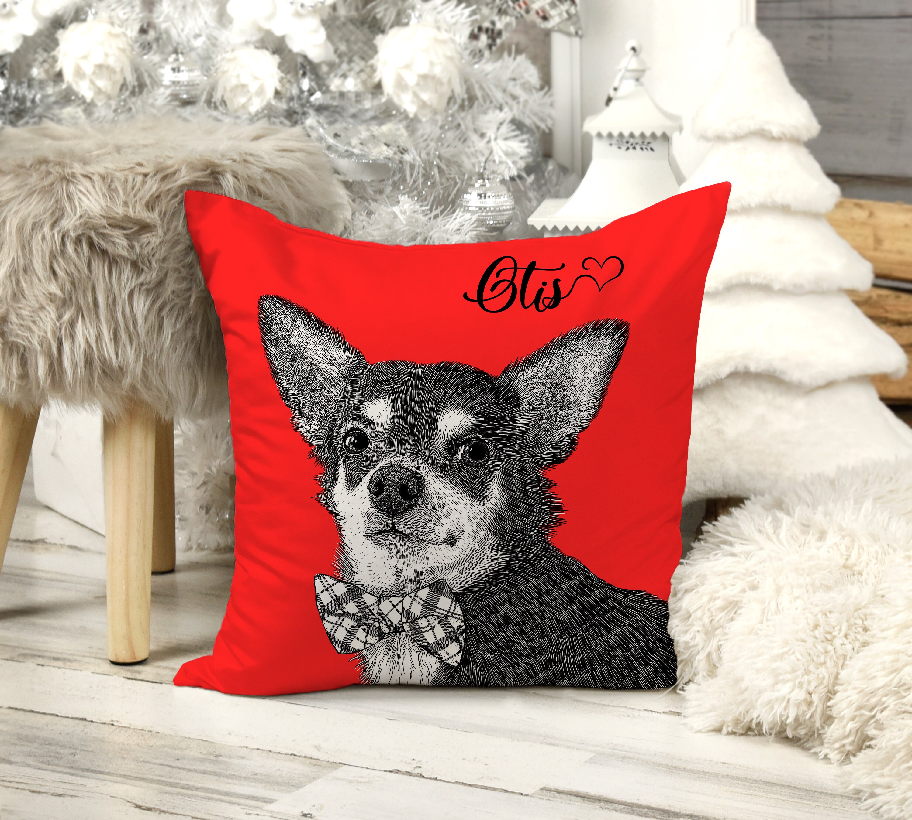 Custom Dog Pillow Personalized Dog Pillow Custom Pet Pillow Etsy