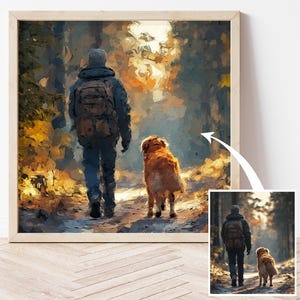 Custom Family Photo to Painting, Digital Painting on Canvas, Personalized Gift for Family, Oil Painting Printed on Canvas ready to Hang