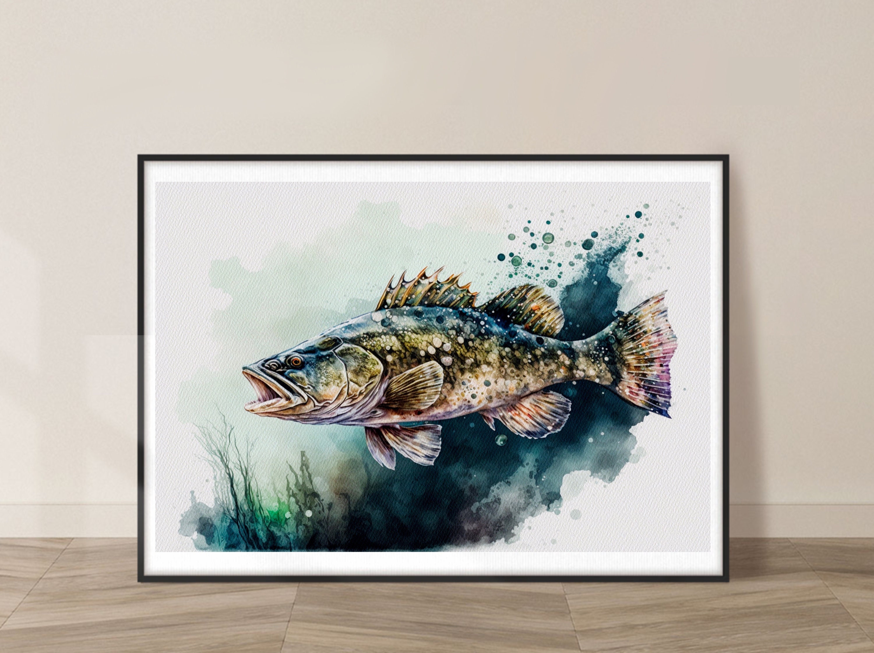 Sea Bass Painting 