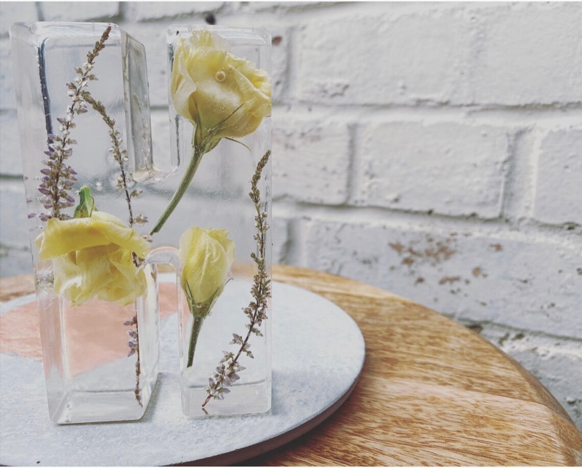 Dried flowers in resin flower keepsake preserve flowers Etsy