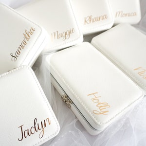 Personalized Jewelry Case Bridesmaid Gift Organizer, Christmas ...