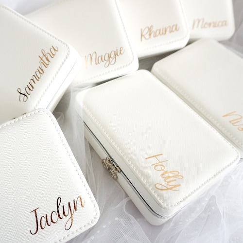 Travel Jewelry Case Personalized Gift Bridesmaid Gift Etsy