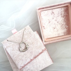 Special Day Gift Box, Personalized Velvet Jewelry Box, Christmas & Holiday Gift, Necklace Box Bracelet Pendant Custom Bridesmaid Jewelry Box