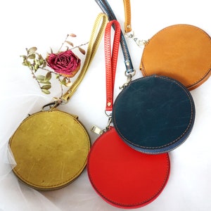 Bolsa de cuero personalizable, regalo perfecto para Navidad y festividades, tarjetero, monedero, billetera, llavero, regalo de dama de honor, con cremallera.