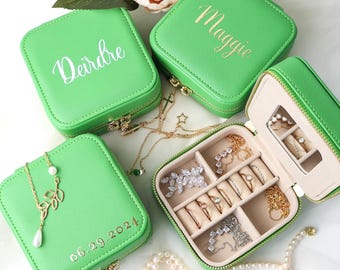 Weysat Lot De 12 Mini Boîtes à Bijoux De Voyage En Cuir Pour