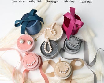 Boîte Cadeau En Velours Pour Collier, Pendentif, Longue Chaîne