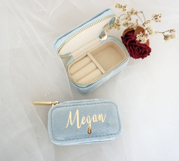 Personalized Jewelry Case Bridesmaid Gift Organizer Christmas