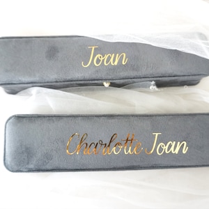 Personalized Bridesmaid Party Bracelet and Necklace Box, Christmas & Holiday Gift, Watch, Pendant Chain Case, Jewelry Display Storage