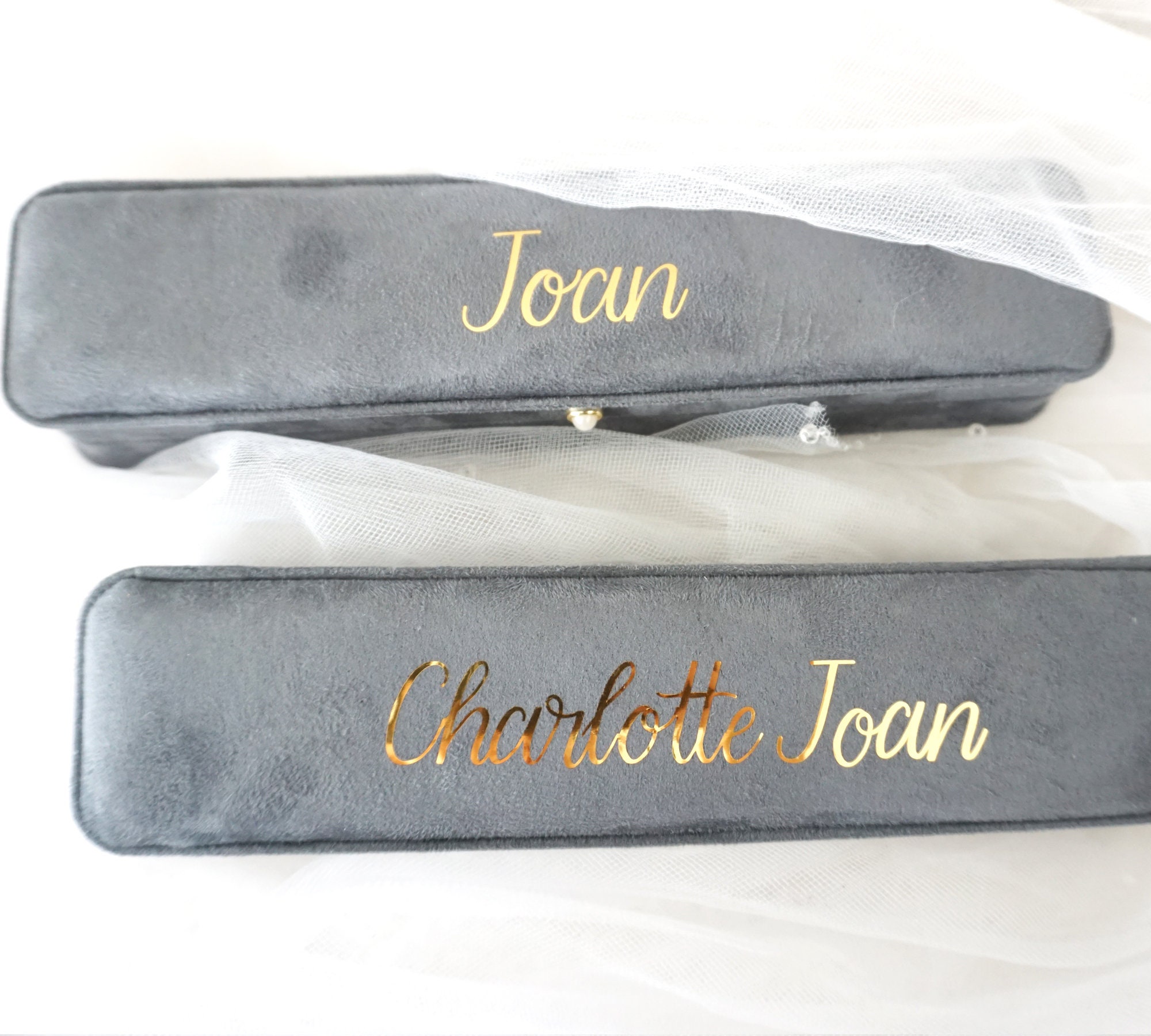 Personalized Bridesmaid Party Bracelet and Necklace Box, Christmas & Holiday Gift, Watch, Pendant Chain Case, Jewelry Display Storage