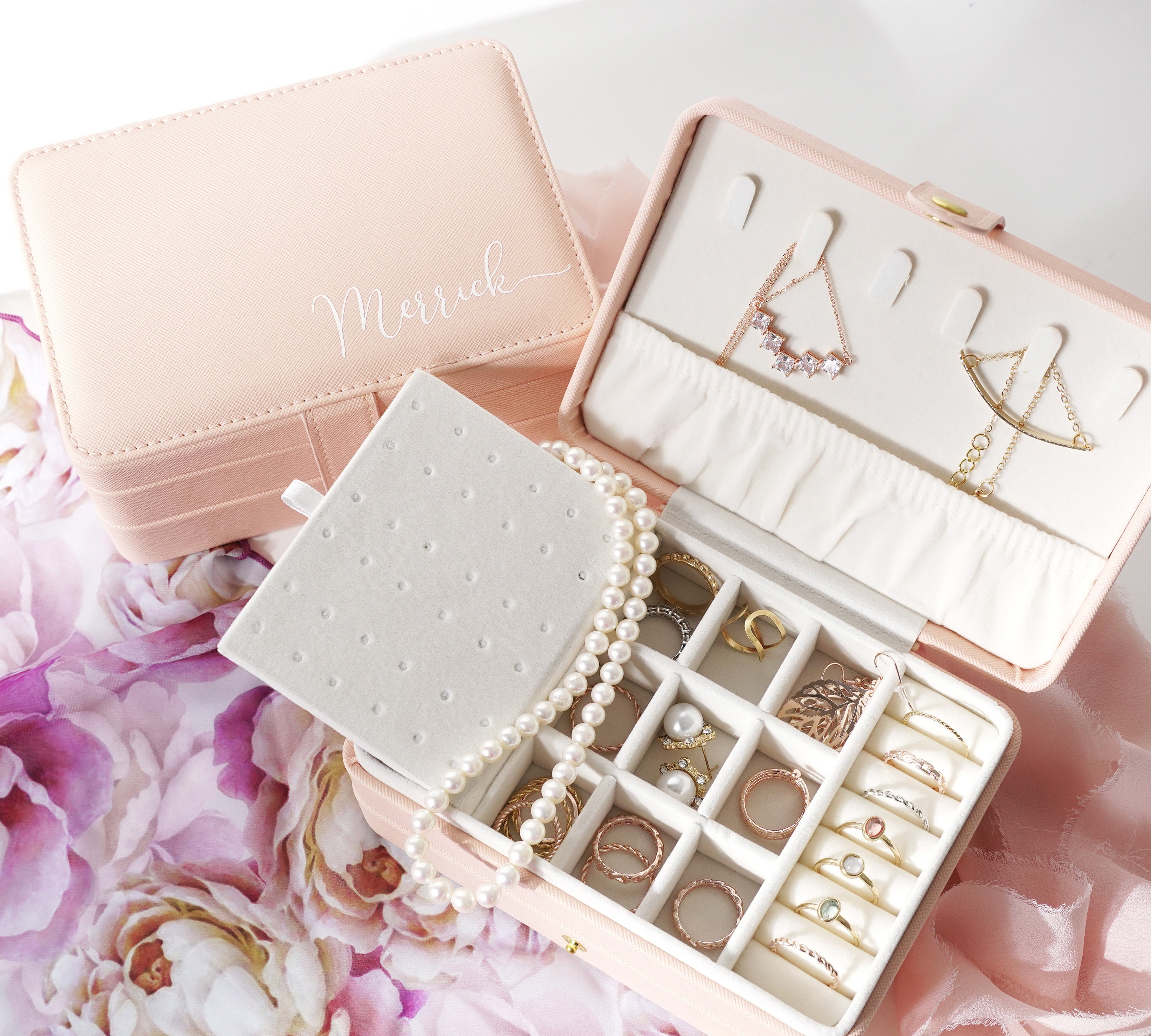 Vintage leather jewelry box - Etsy 日本