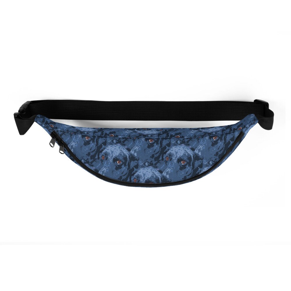 Blue Dog Fanny Pack Cute Waist Bag for Dog Lovers Etsy