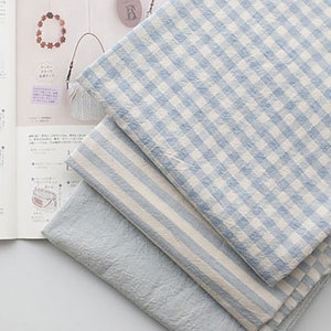 Love Song | Sky Yarn Dyed Cotton by the yard 50% Melange Cotton Fabric Premium Bedding Pajama Cushion Curtain made in Korea 160cm 63"wide