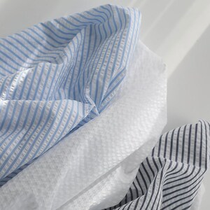 Thins | Stripe Cotton Seersucker by the yard, 3 colors, made in Korea, Striped Yarn Dyed Fabric, Summer Bedding, Apparel 110cm 44" wide