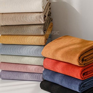 12 colors 16 Wale Stretch Corduroy Fabric by the yard Polyester Spandex Chair Upholstery Fabric Sofa Fabric Korean Fabric 150cm 59&quot;wide