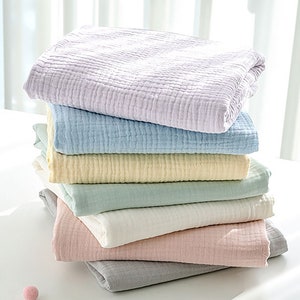 Fiesta | Bio Musselin Musselin Decke 7 Farben Decke Musselin Decke Musselin Decke Made in Korea 150 cm 59&quot;breit