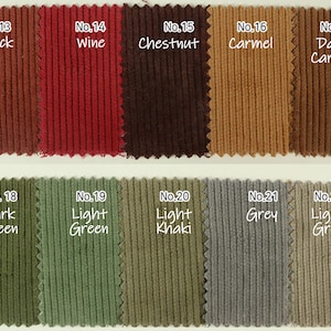 27 colors 8Wale Corduroy Fabric by the yard Cotton Corduroy Vintage Fabric Upholstery Fabric Chair Sofa Fabric Korean Fabric 147cm 58&quot;wide