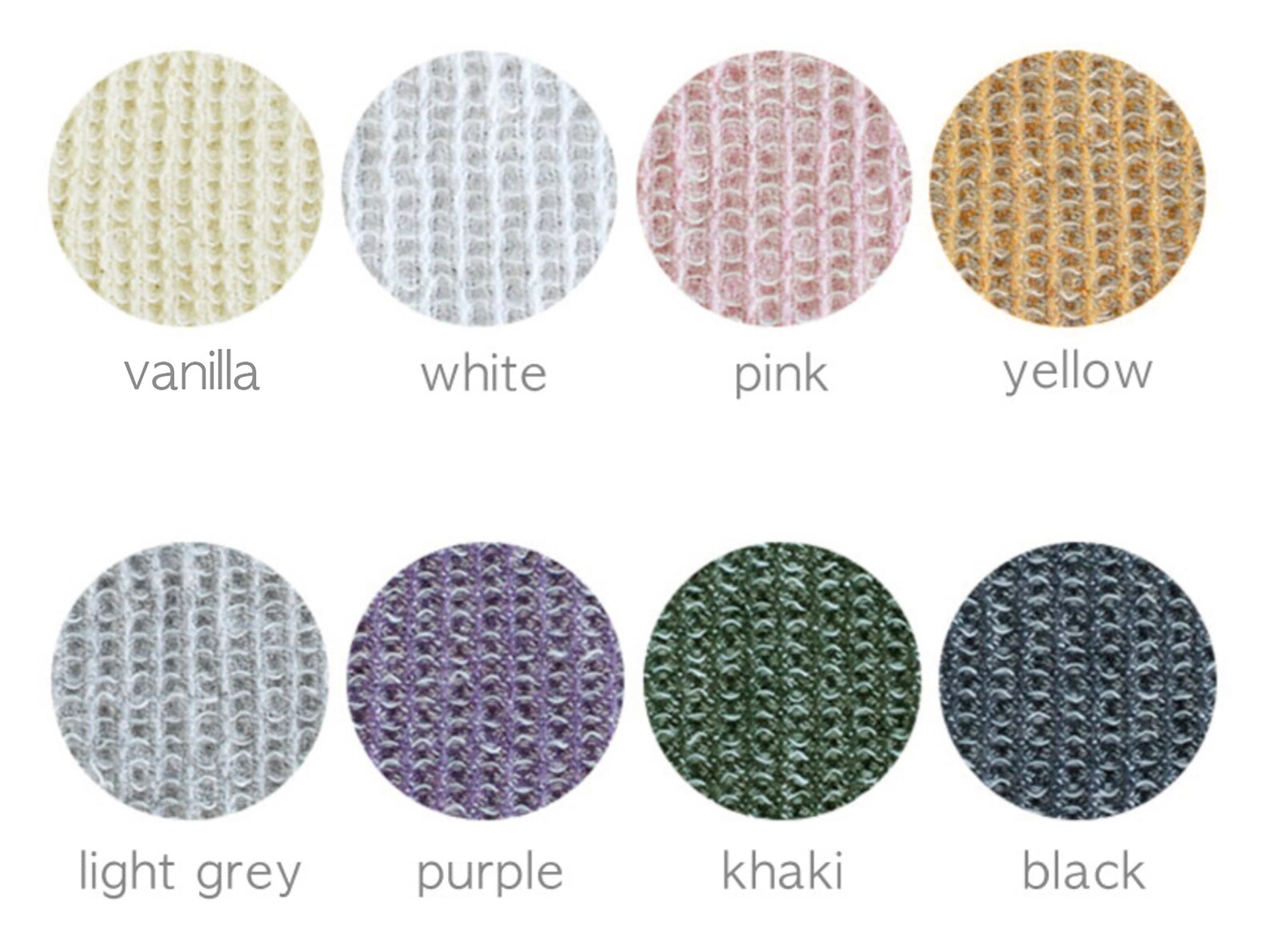 Titanium Waffle Color Code Mini Waffle | Waffle Cotton Fabric by the Yard, Made in Korea, 8 Colors ...