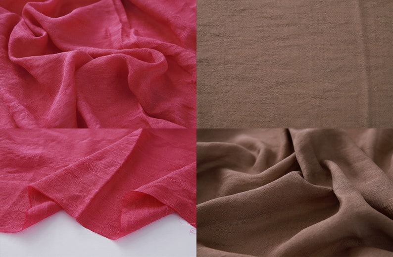 16 colors Rayon Slub Fabric by the yard made in Korea 140cm Etsy