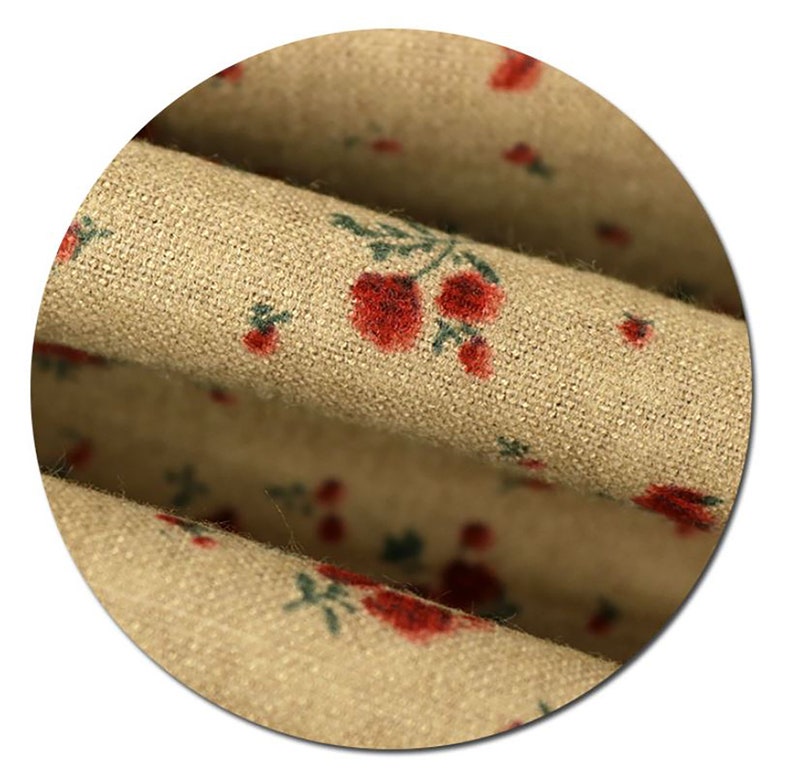 Winter Flower 20s Brushed Cotton Rayon Fabric by the yard 4 colors made in Korea 147cm