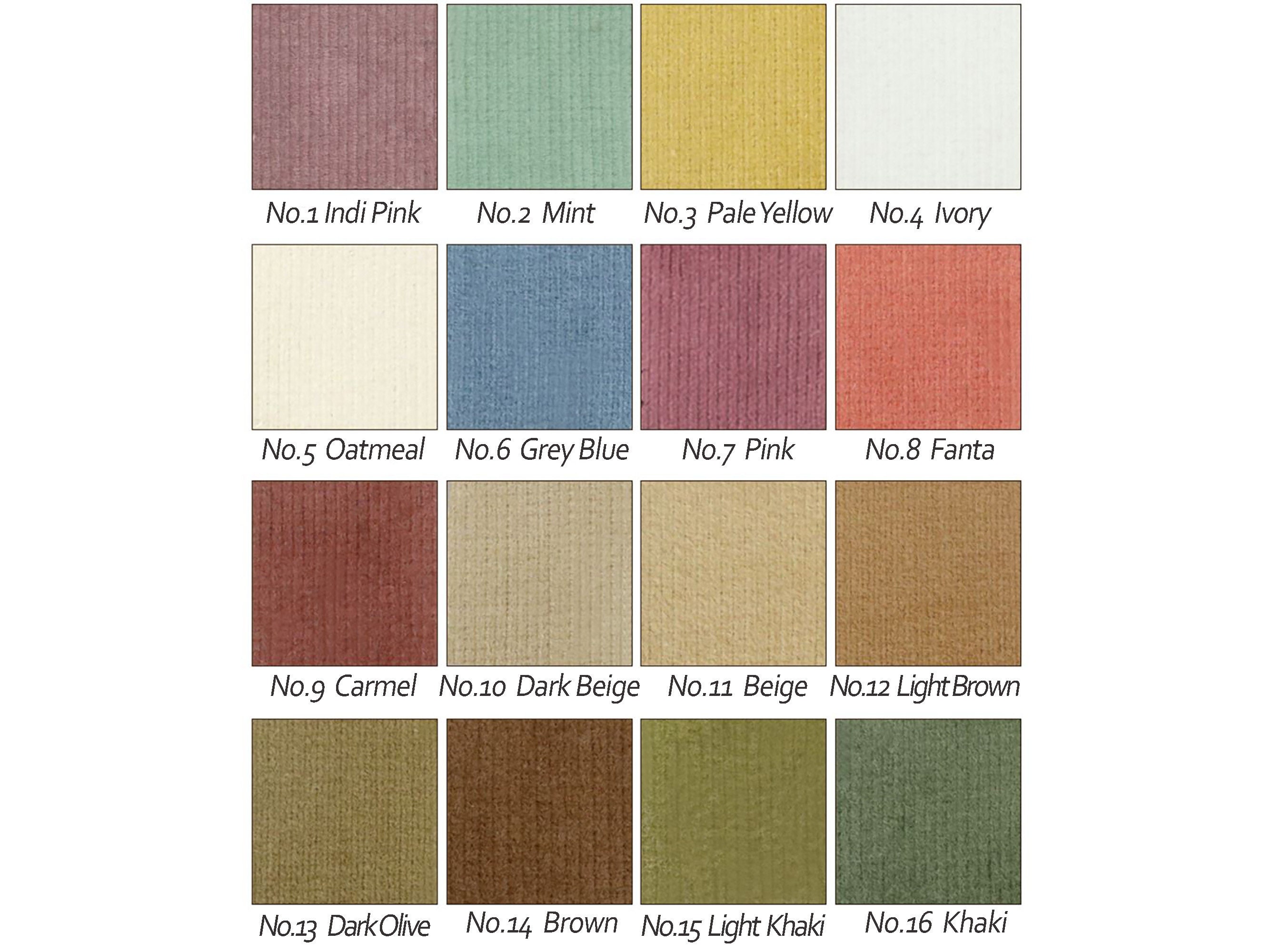 28 Colors 16wale Stretch Corduroy Fabric by the Yard Soft Cotton ...