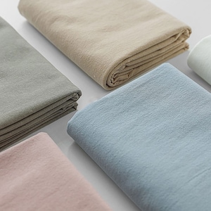 Breeze Solid | 5 colors 20s Washed Cotton by the yard made in Korea Plain Weave Solid Color Pure Cotton Soft Fabric for Sewing 150cm 59&quot;wide