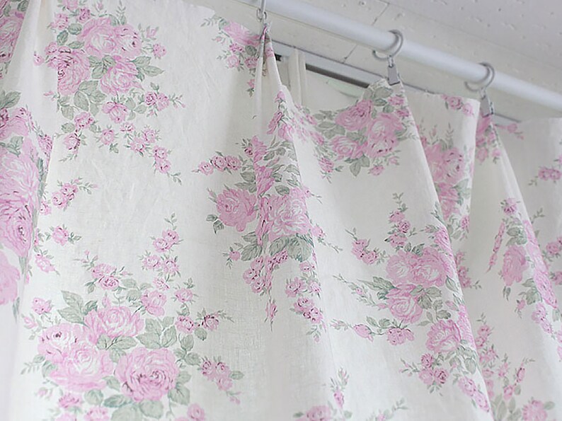 Bogart Rose | Floral Cotton Linen by the Yard, 3 Colors, Made in Korea ...