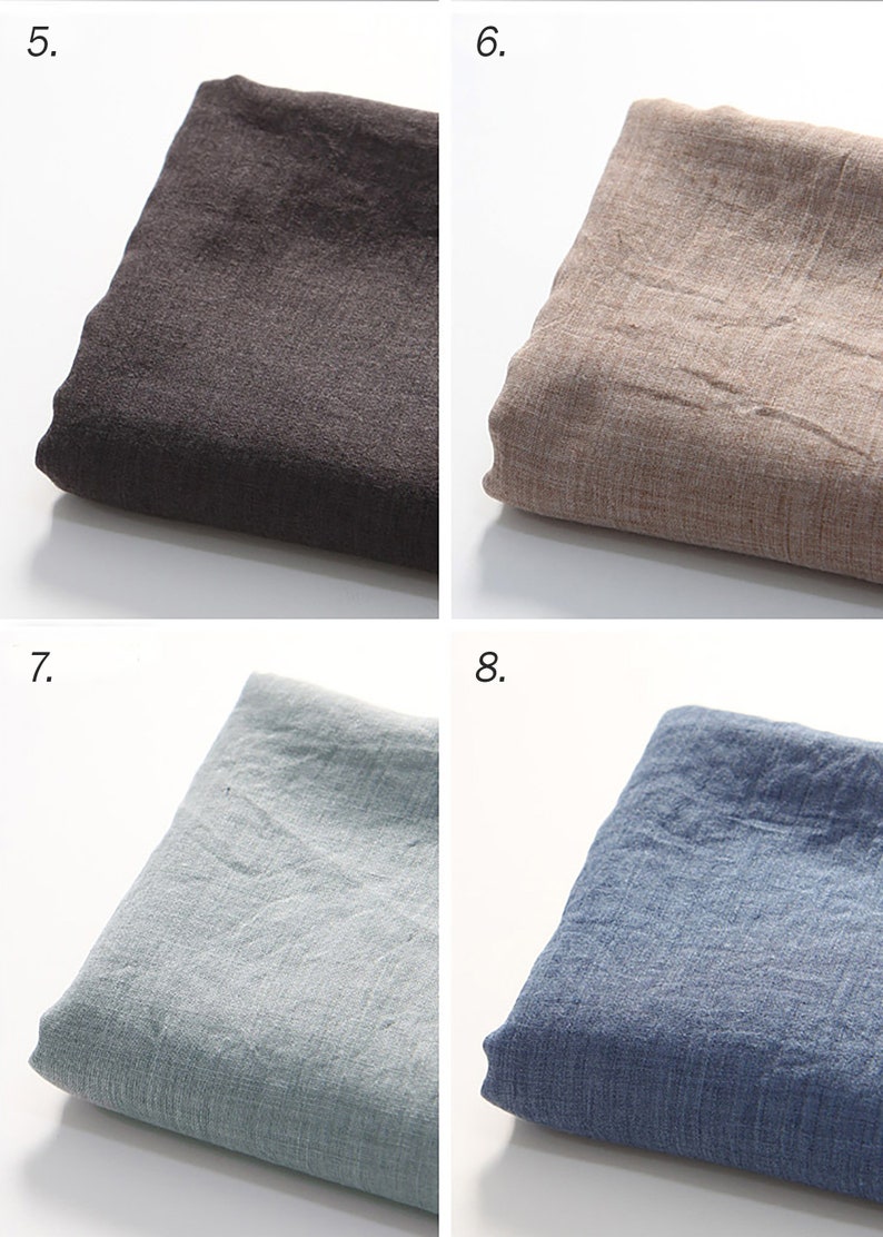 Natural | Washed Cotton Gauze by the yard 11 colors Super Soft Muslin Summer Scarf Fabric Wide Cotton Gauze made in Korea 140cm 55" wide image 3