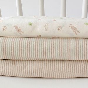organic cotton jersey, baby bedsheet, nursery bed sheet, baby clothes, pet cushion cover, certified organic cotton jersey, premium korean fabric,made in korea, stretch cotton knit, baby wrap, stretch cotton jersey