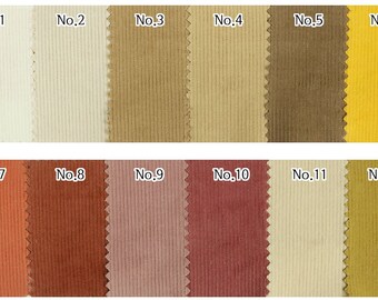 23 colors 14Wale Corduroy Fabric by the yard Soft Cotton Winter Corduroy Vintage Upholstery Fabric Couch Cover made in Korea 147cm 58"wide