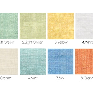16 Colors Cotton Rayon Slub by the yard made in Korea Biowashing Cotton Rayon Pigments Fabric Summer Apparel Bedding Textiles 145cm 56wide image 2