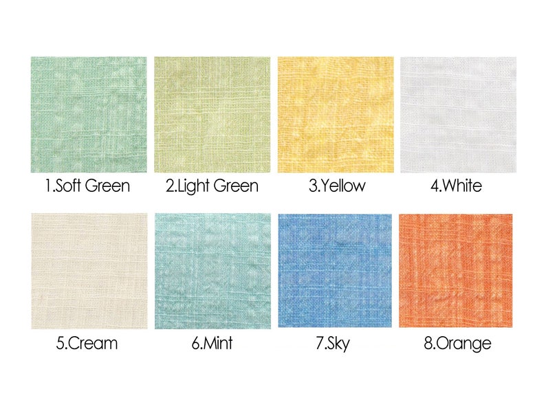 16 Colors Cotton Rayon Slub by the yard made in Korea Biowashing Cotton Rayon Pigments Fabric Summer Apparel Bedding Textiles 145cm 56wide image 2