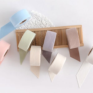 Pastel Day | Organic Cotton Knit Bias Tape, 7 yards roll, , 4cm wide, 8 colors, 40s Cotton Jersey, Double Side Stretchy Bias, made in Korea