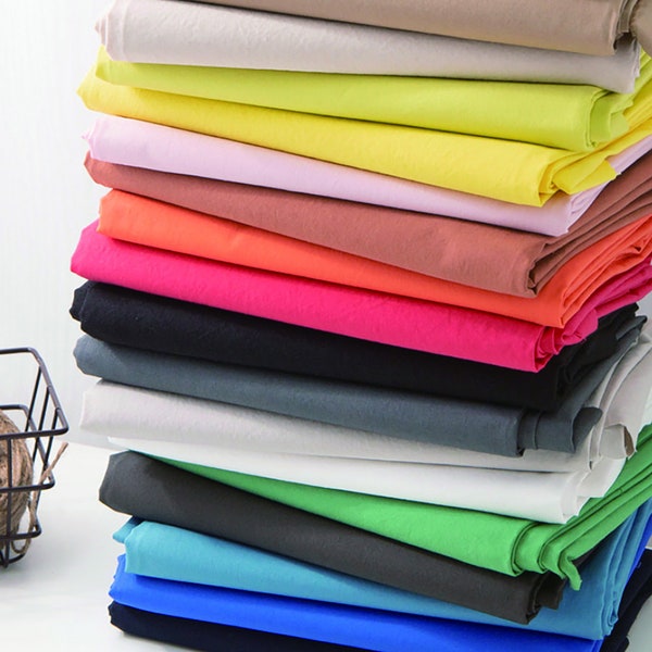 66 Colors 40s Cotton by the yard made in Korea Biowashing NHigh Density Cotton Premium Quality Bedding Apparel Sewing Fabric 147cm 58" wide