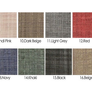 16 Colors Cotton Rayon Slub by the yard made in Korea Biowashing Cotton Rayon Pigments Fabric Summer Apparel Bedding Textiles 145cm 56wide image 3