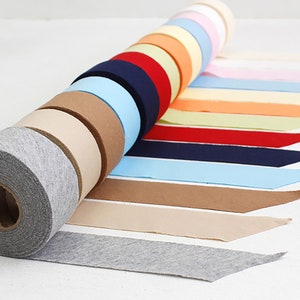 Fruit | Cotton Knit Bias Tape 10 yards roll 13 colors 30s Cotton Knit 4cm wide made in Korea