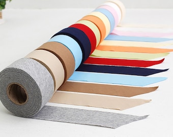 Fruit | Cotton Knit Bias Tape 10 yards roll 13 colors 30s Cotton Knit 4cm wide made in Korea