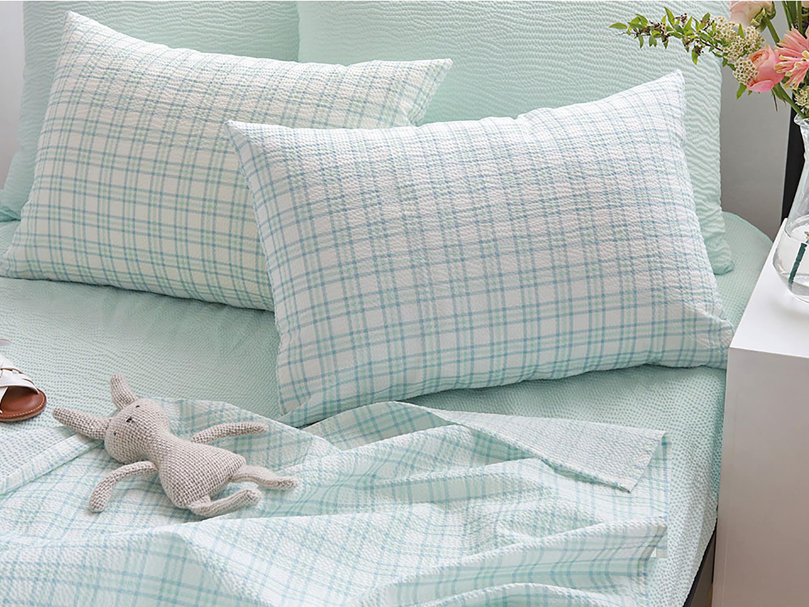 スモールチェック | コットンシアサッカー 1ヤードあたり3色 韓国製 高密度夏用リップル生地 ドレスパジャマ寝具用 幅135 cm 53インチ -  Etsy 日本