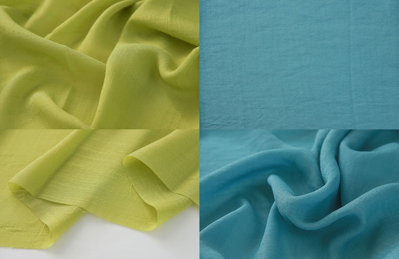 16 colors Rayon Slub Fabric by the yard made in Korea 140cm Etsy