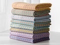 Holy Moly Mix Check, Poly Cotton by the yard, 8 colors, made in Korea, Yarn Dyed Gingham, Polyester Cotton, Wide Check Fabric, 140cm 55"wide product logo