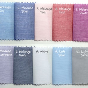 20 colores Tejido de mezcla de nailon y algodón elástico cortado a medida Algodón sólido Spandex hecho en Corea Pantalones de vestir de tela premium Falda 110 cm 44 "de ancho