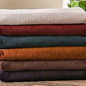 6colors 11Wale Stretch Corduroy Fabric by the yard Polyester Polyerethane Winter Corduroy Upholstery Couch Cover made in Korea 150cm 59"wide