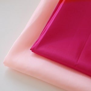 Mount | Korean Silk by the yard 56 colors made in Korea Polyester Solid Hanbok Fabric for Korean Traditional Costume 110cm 44&quot; wide